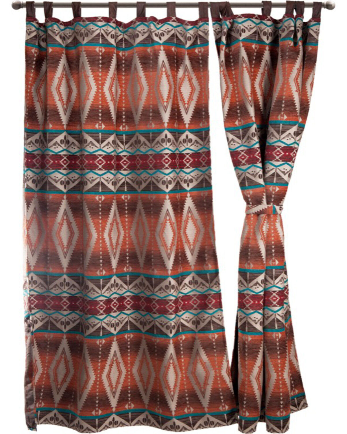 Image #1 - Carstens Mojave Sunset Curtains, Orange, hi-res