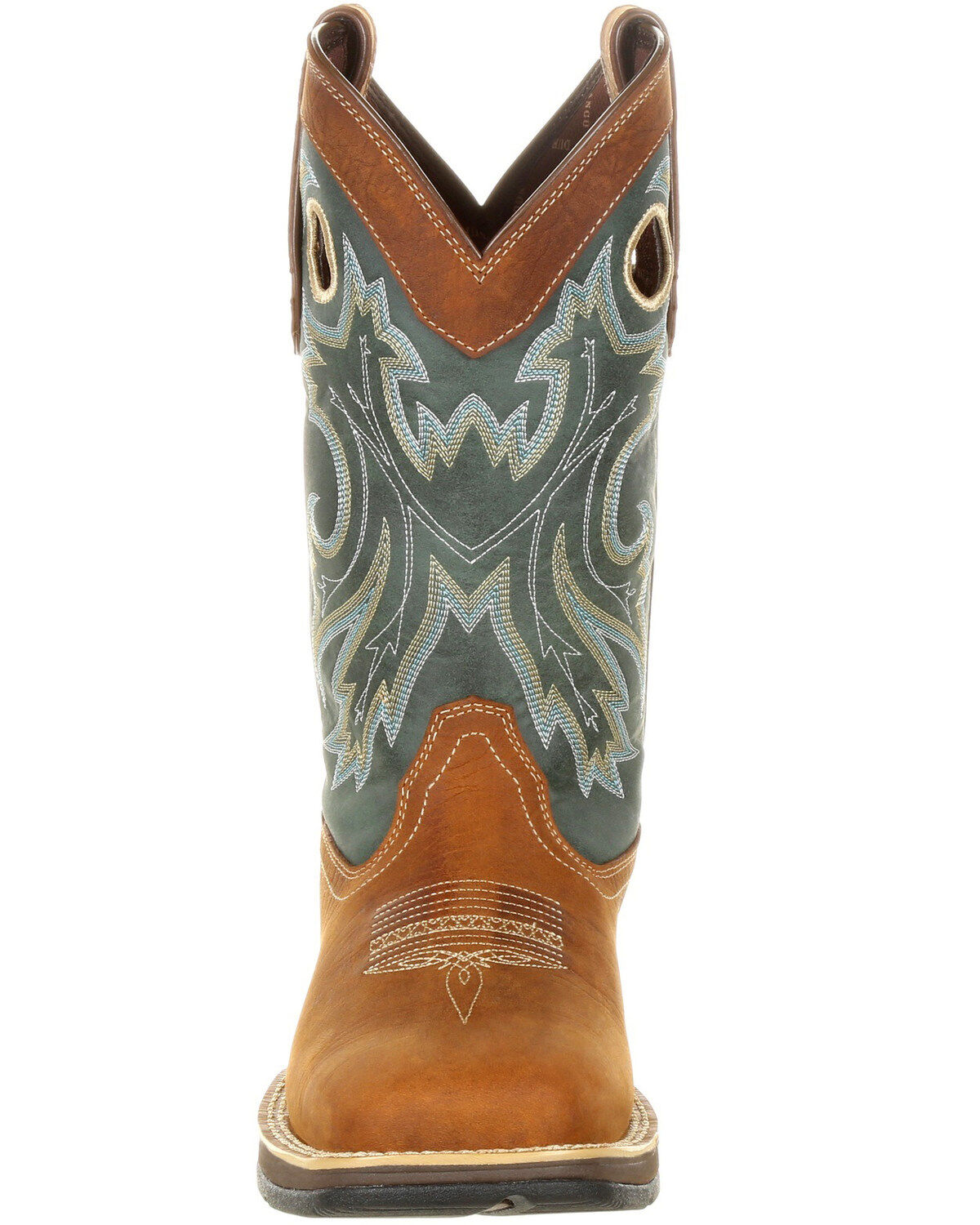 Image #5 - Durango Men's Rebel Pull On Western Boots - Broad Square Toe, Brown, hi-res