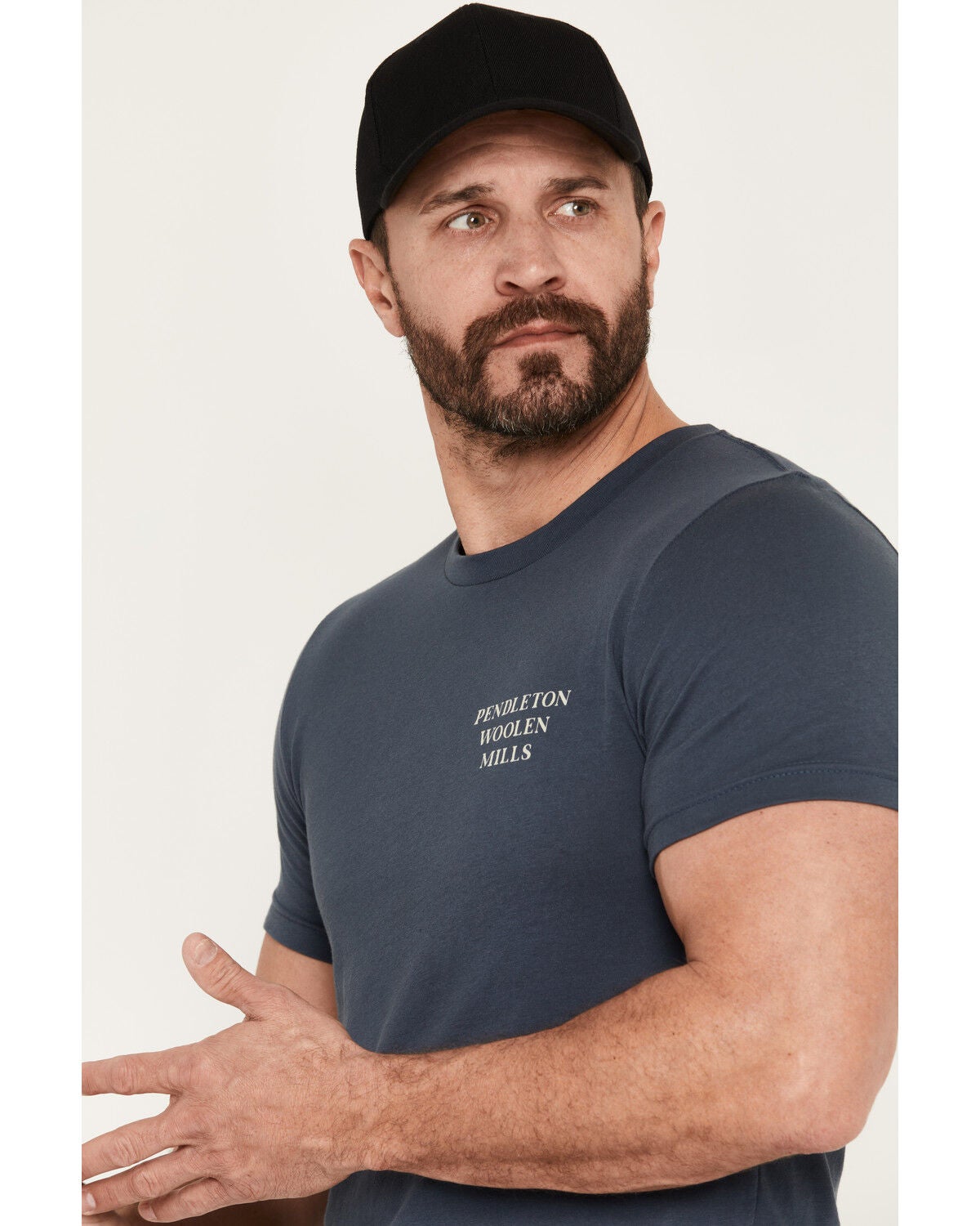 Image #3 - Pendleton Men's Logo Short Sleeve Graphic T-Shirt, Blue, hi-res