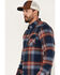 Dakota Grizzly Men's Brock Button Down Long Sleeve Flannel Shirt, Blue/red, hi-res