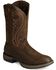 Image #1 - Durango Men's Rebel Round Toe Western Boots, Chocolate, hi-res