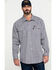 Image #1 - Cinch Men's FR Lightweight Check Print Long Sleeve Pearl Snap Work Shirt , , hi-res