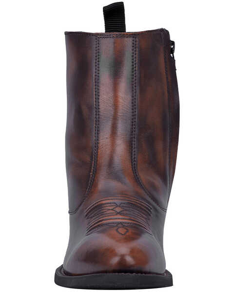 Laredo Men's Side Zipper Western Boots - Round Toe, Tan, hi-res