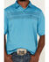 Cinch Men's ARENAFLEX Striped Short Sleeve Polo Shirt , Blue, hi-res