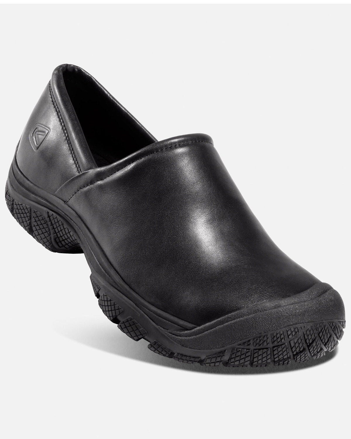 Keen Men's PTC Slip-On Work Shoes - Round Toe, Black, hi-res
