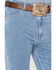 Image #2 - Wrangler Men's 13MWZ Toughlite Medium Wash Cowboy Cut Straight Stretch Denim Jeans, Medium Wash, hi-res