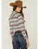 Panhandle Women's Southwestern Print Long Sleeve Button Down Shirt, Wine, hi-res