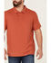 Image #3 - Brothers and Sons Men's Slub Polo Shirt, Cherry, hi-res