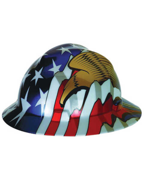 Image #1 - MSA Flag and Eagle Hard Hat, Multi, hi-res