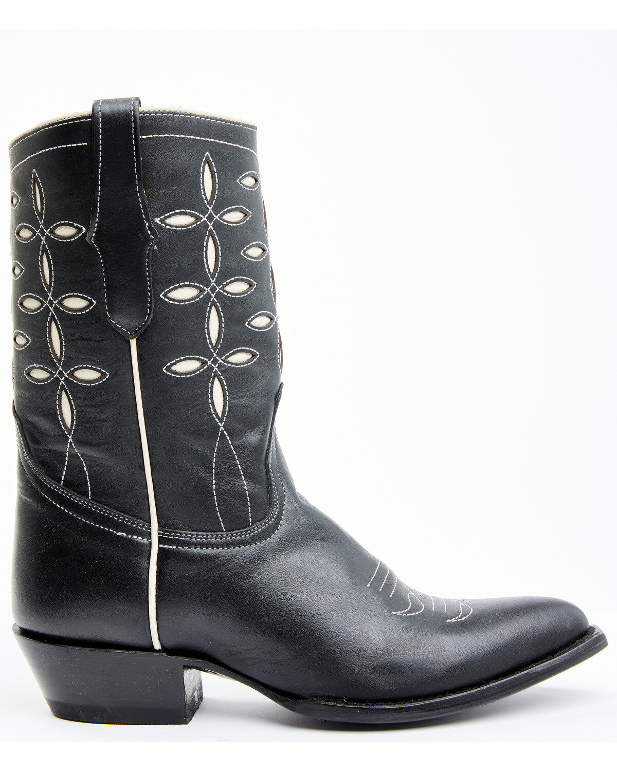 Image #2 - Planet Cowboy Women's Pee-Wee Pair-A-Dice Leather Western Boot - Snip Toe, Black, hi-res