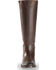 Image #4 - Frye Women's Chocolate Melissa Stud Back Zip Boots - Round Toe, Chocolate, hi-res