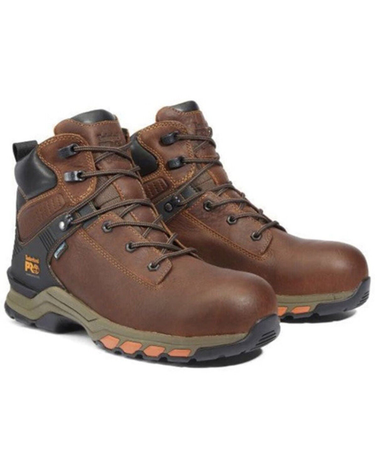 Timberland PRO Men's Hypercharge 6" Waterproof Work Boots - Composite Toe, Brown, hi-res