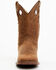 Image #4 - RANK 45® Men's Warrior Performance Western Boots - Broad Square Toe, Coffee, hi-res