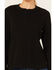 Image #3 - Lucky Brand Workwear Women's Long Sleeve Ribbed Henley Shirt, Black, hi-res