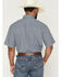 Image #4 - Cinch Men's AF Geo Print Short Sleeve Button-Down Stretch Western Shirt, Blue, hi-res
