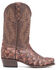 Image #2 - Cody James Men's Coffee Shiny Exotic Pirarucu Western Boots - Square Toe, , hi-res
