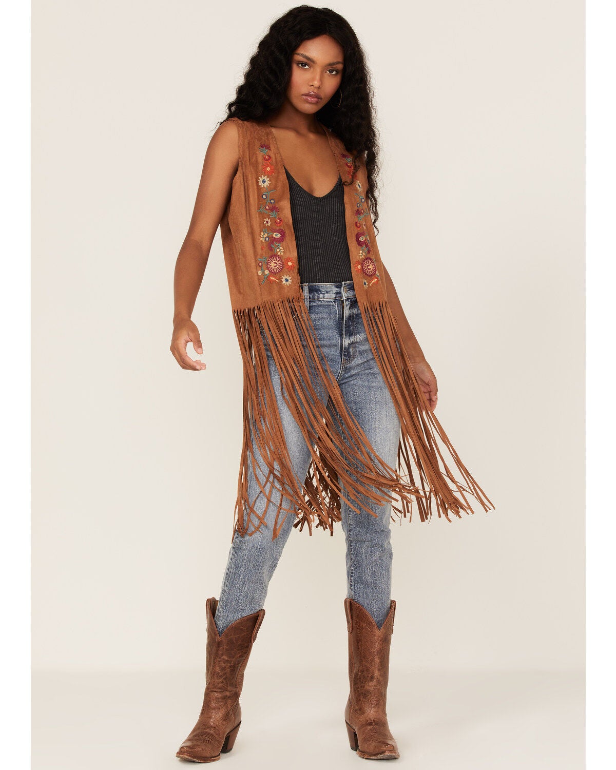 fringe vest womens