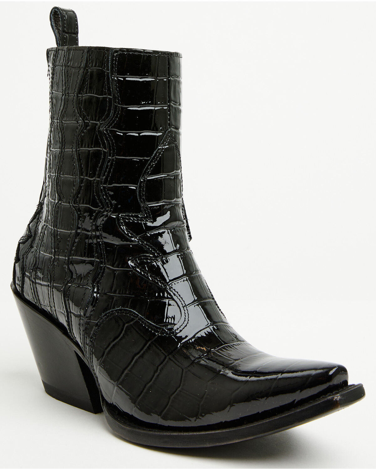 (取寄) アリアット レディース ジェイド Ariat women Jade Luxe Espresso Croc Print Ariat Women's Jade Crocodile Print Western Booties - Snip Toe