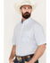 Image #2 - George Strait by Wrangler Men's Button-Down Western Shirt, Blue, hi-res