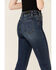 Rock & Roll Denim Women's Seamed Bell Bottom Jeans, Blue, hi-res