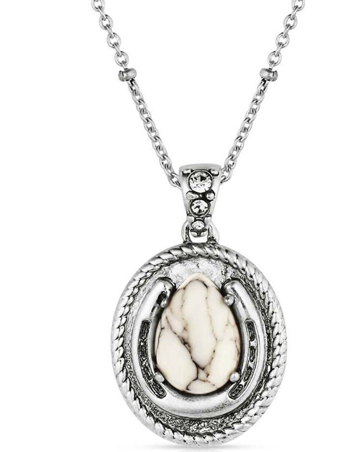 Montana Silversmiths Women's Pure Luck Necklace, Silver, hi-res