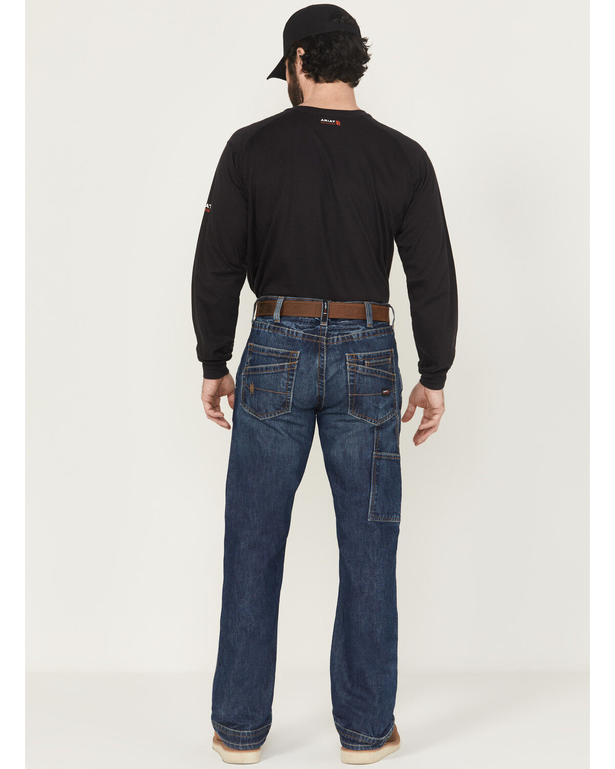 Image #6 - Ariat Men's FR M4 Workhorse Relaxed Fit Pants, Denim, hi-res