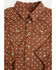 Image #2 - Wrangler Infant Boys' Boot Barn Exclusive Geo Print Long Sleeve Snap Onesie, Brown, hi-res