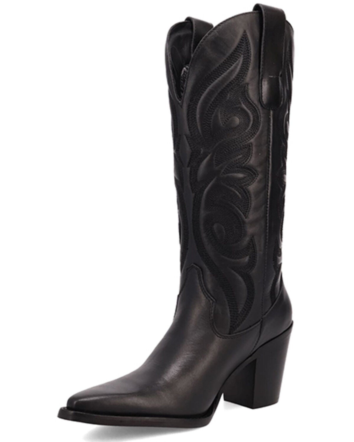 Image #3 - Dingo Women's Hensley Tall Western Boots - Round Toe, Black, hi-res