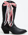Image #1 - Shyanne Women's Gingham Lace Boot Bows - 2 Piece, Red, hi-res