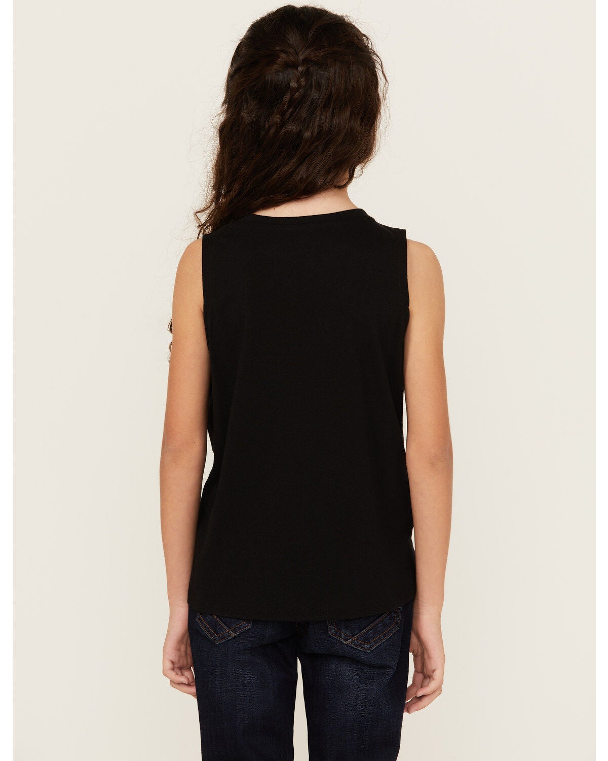 Image #4 - Rock & Roll Denim Girls' Howdy Tie Front Tank, , hi-res