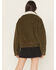 Image #4 - Levi's Women's Corduroy Sherpa Lined Snap Trucker Jacket, Olive, hi-res