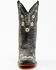 Image #5 - Corral Women's Floral Blacklight Western Boots - Square Toe, Black, hi-res