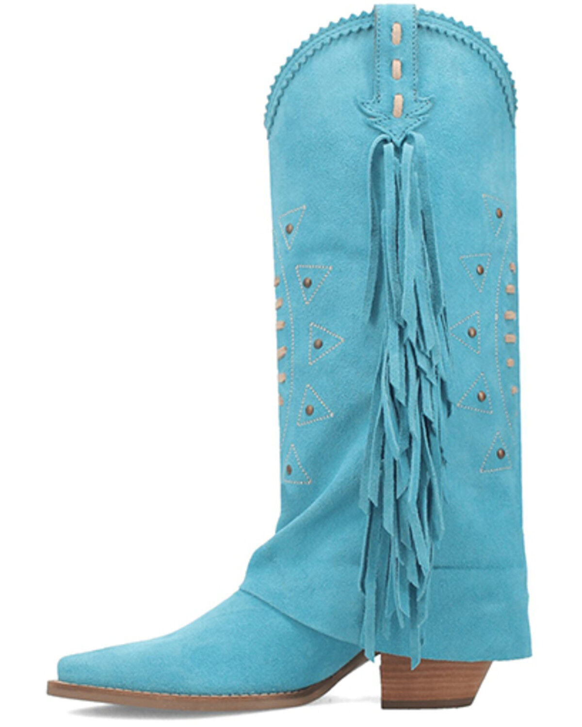 Image #3 - Dingo Women's Spirit Trail Western Boots - Snip Toe, Blue, hi-res