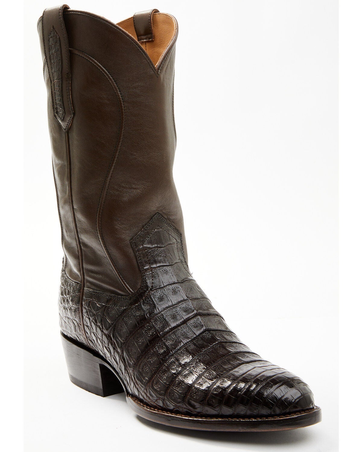 Cody James Black 1978&reg; Men's Chapman Exotic Caiman Belly Western Boots - Round Toe, Chocolate, hi-res
