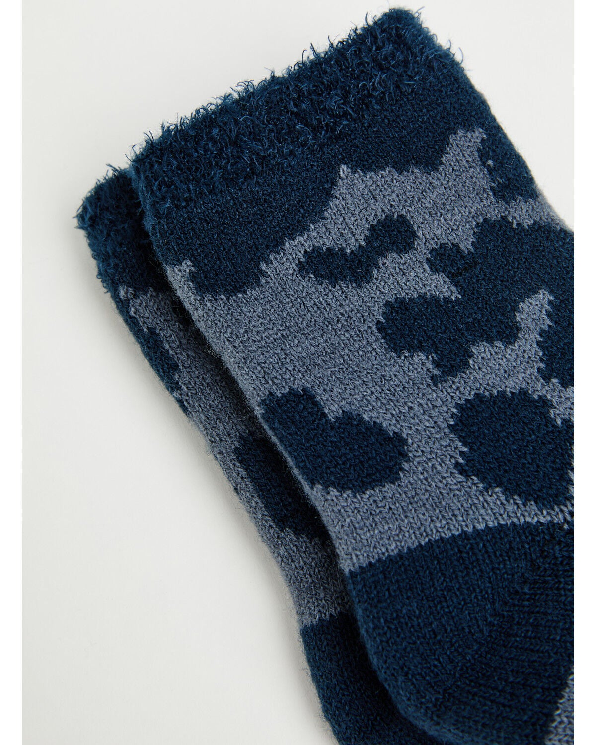 Image #2 - Boot Barn Boys' Briar Cow Print Socks, Navy, hi-res