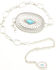 Image #2 - Idyllwind Women's Vivelle Oval Concho Chain Belt, Silver, hi-res
