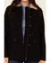Image #3 - Shyanne Women's Canvas Sherpa Lined Button-Down Jacket, Black, hi-res