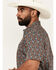 Image #2 - RANK 45® Men's Raflame Geo Print Short Sleeve Button-Down Stretch Western Shirt, Gold, hi-res