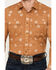 Image #3 - Pendleton Men's Laramie Diamond Print Long Sleeve Western Snap Shirt, Pecan, hi-res
