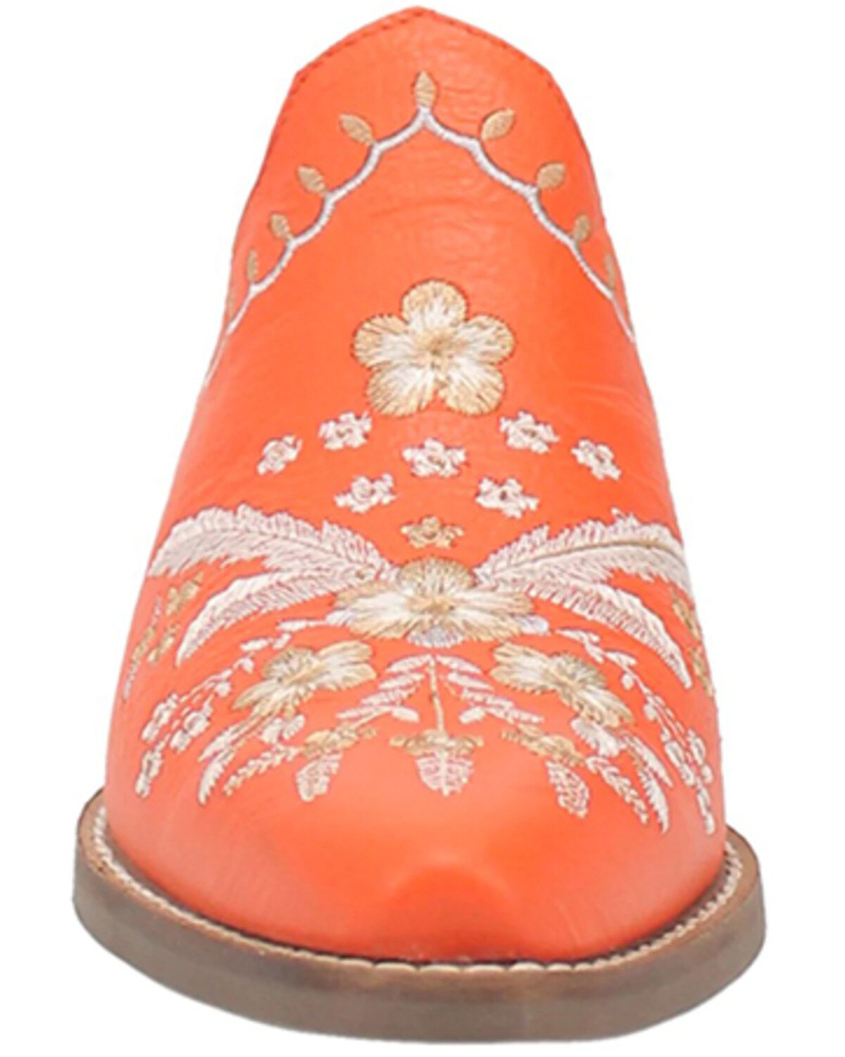 Image #4 - Laredo Women's Wildflower Mules - Snip Toe, Orange, hi-res