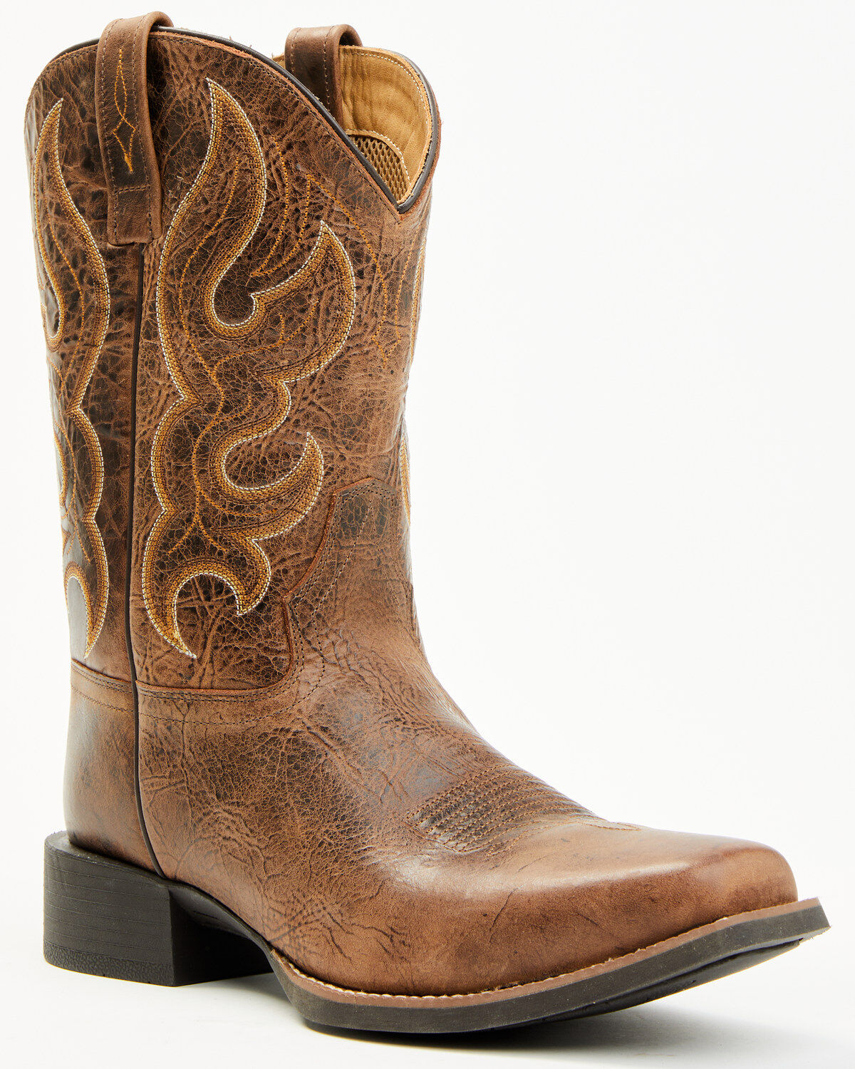 Cody James Ace Western Boots&trade; - Broad Square Toe, Tan, hi-res