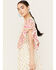 Image #2 - Angie Women's Border Print Mini Dress, Ivory, hi-res