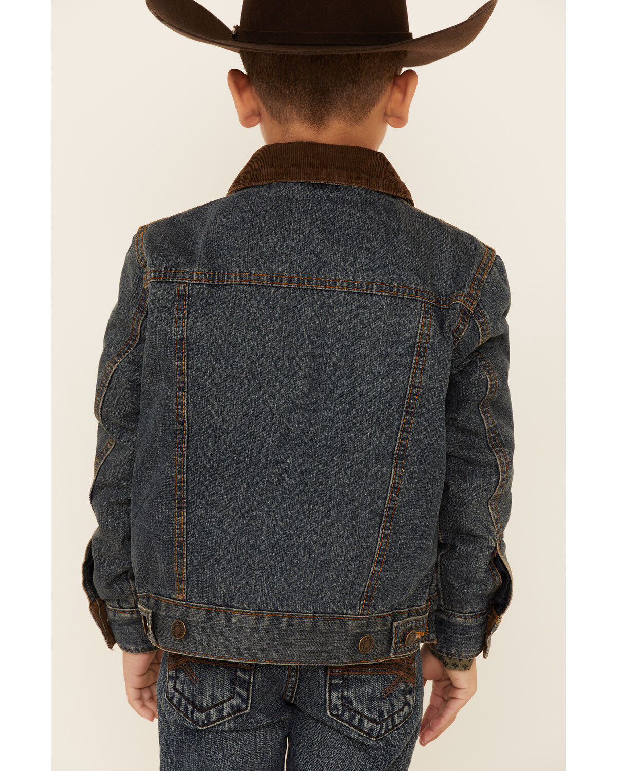 Image #4 - Wrangler Boys' Rustic Western Blanket Lined Jacket, , hi-res