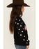 Image #2 - Rock & Roll Denim Girls' Boot Barn Exclusive Wild & Western Star Print Hoodie, Black, hi-res