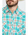 Image #4 - Wrangler 20X Men's Competition Advanced Comfort Plaid Short Sleeve Western Shirt , , hi-res