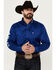 Image #1 - Ariat Men's Team Logo Twill Fitted Long Sleeve Button-Down Western Shirt, Royal Blue, hi-res