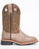 Cody James Little Boys' Gator Print Western Boots - Broad Square Toe, Brown, hi-res