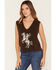Image #1 - Z Supply Women's Horse Sweater Vest, Brown, hi-res