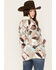 Hooey Women's Quarter Zip Fleece Pullover, Cream, hi-res