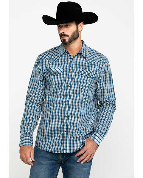 Image #5 - Cody James Men's Harvest Check Plaid Long Sleeve Western Shirt , , hi-res